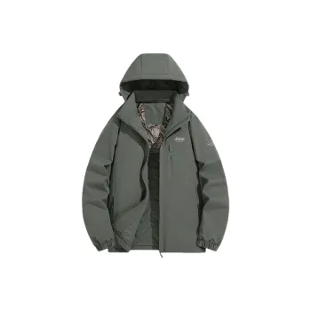 JEEP SPIRIT Urban Living/Travel/Commuting Water Resistant Windproof Wear Resistant Warm Windbreaker Jacket Men's