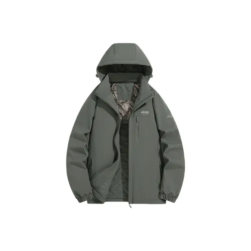 JEEP SPIRIT Urban Living/Travel/Commuting Water Resistant Windproof Wear Resistant Warm Windbreaker Jacket Men's