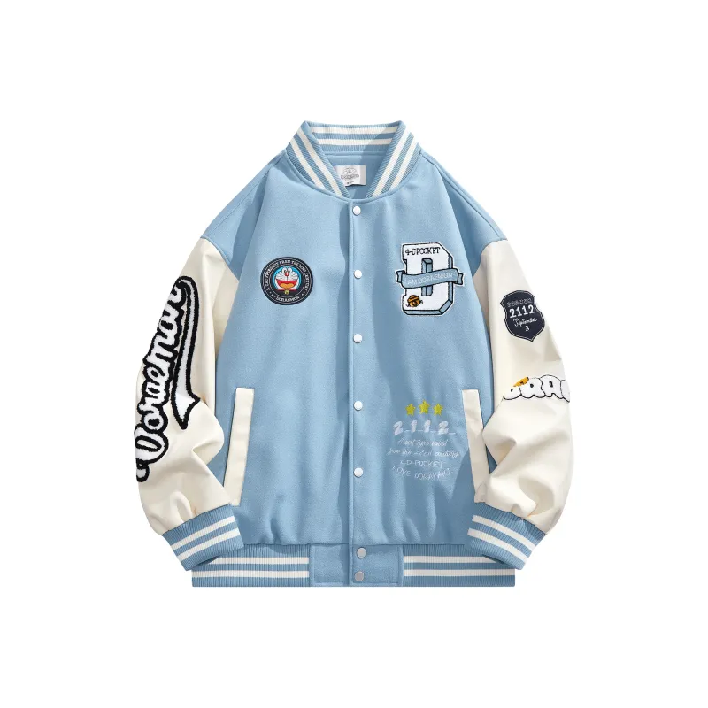 DoraemonA Baseball Jackets & Coats Unisex-14