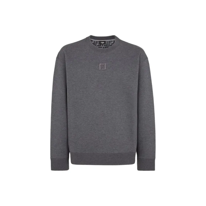 FENDI Ff Embroidered Crewneck Sweatshirt-0