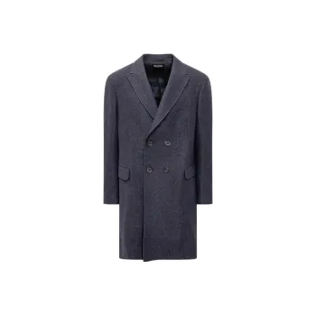 Ermenegildo Zegna Double Breasted Glittered Coat