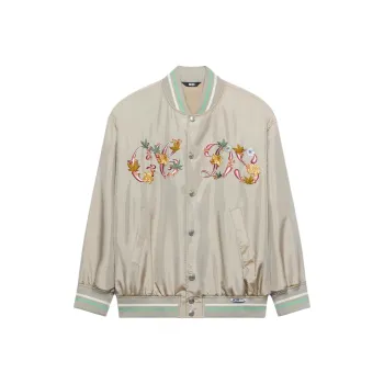 GCDS Baseball Jacket Men's Bone