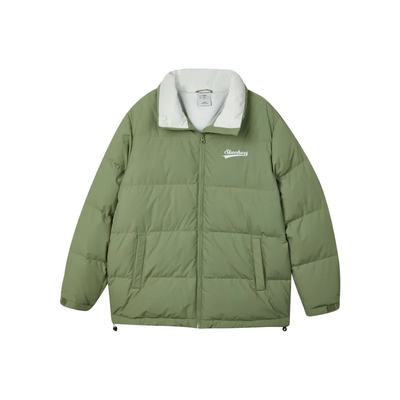 Skechers Down Jacket Unisex Chrome Green-0