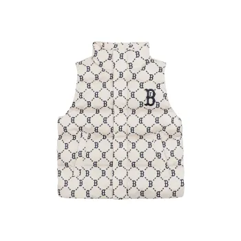 MLB New York Yankees Old Flower Down Jackets Unisex Light Beige