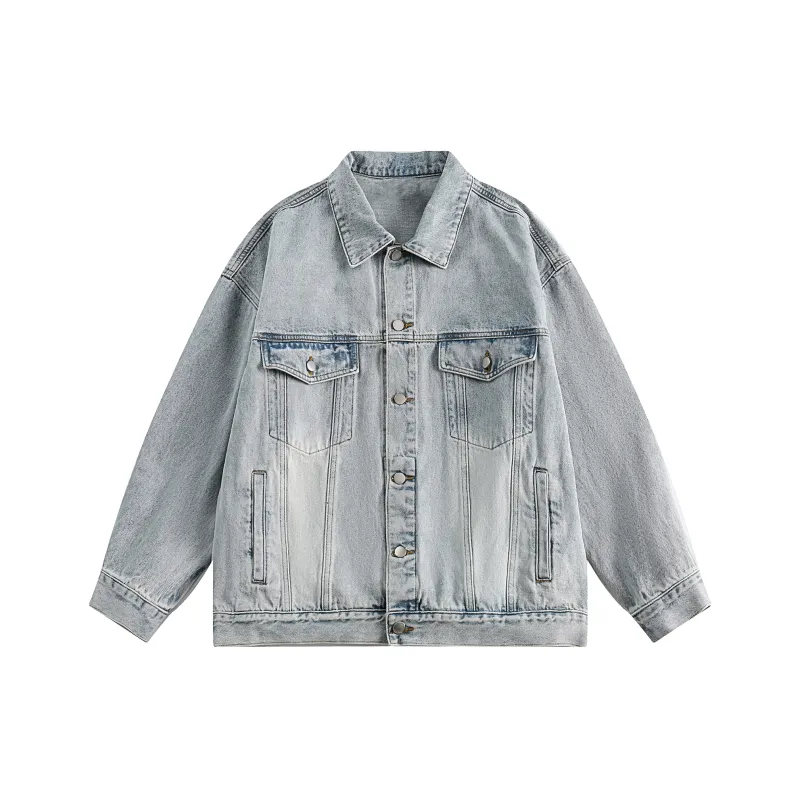 ROOMBOSE Denim Jacket Unisex Light Blue-0