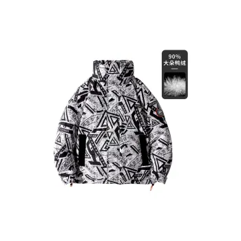 YAYA Down Jacket Men's Floral Beige