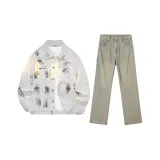White Top+811-740 Yellow Mud Pants