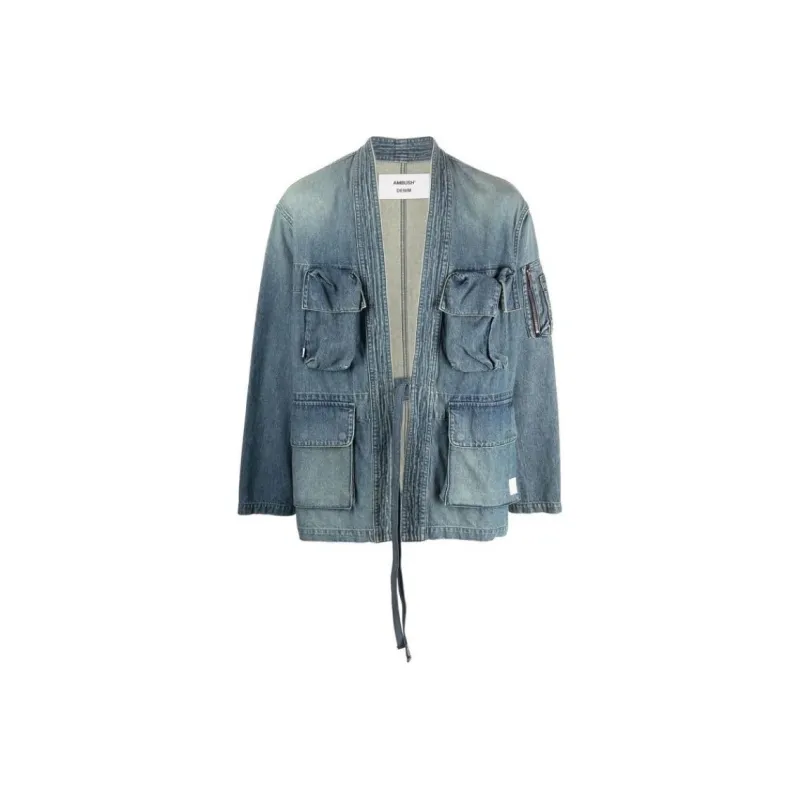 AMBUSH Denim Jackets Men Blue-0