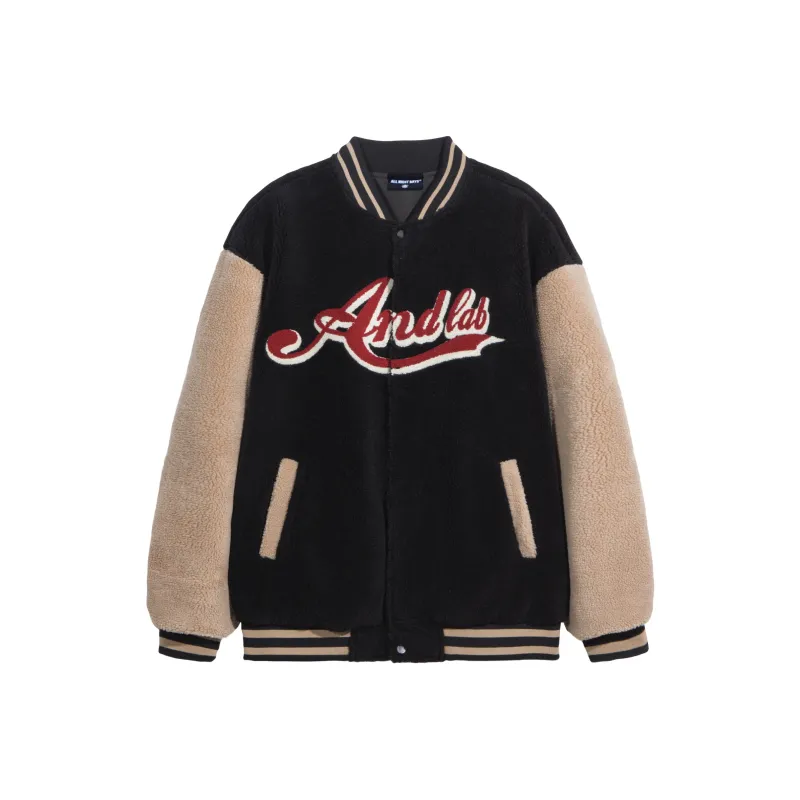 ALL NIGHT DAYS Loose Fit Thickened And Fleece-Lined Jacket Unisex-0