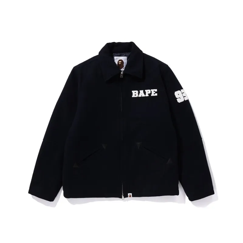 Bape Bape Melton Zip Jacket-0