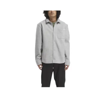 Reebok Classic Fleece-Lined Overshirt Jackets Coats Unisex Medium Gray Mixed Color