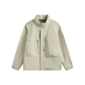 LiNing CF Tracing Wulong Armor Collection Waterproof And Windproof Windbreaker Jacket Unisex Limewash Gray