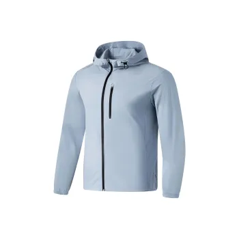 LiNing Smoothie Sun Protection Clothing Men's Soft Gray Blue