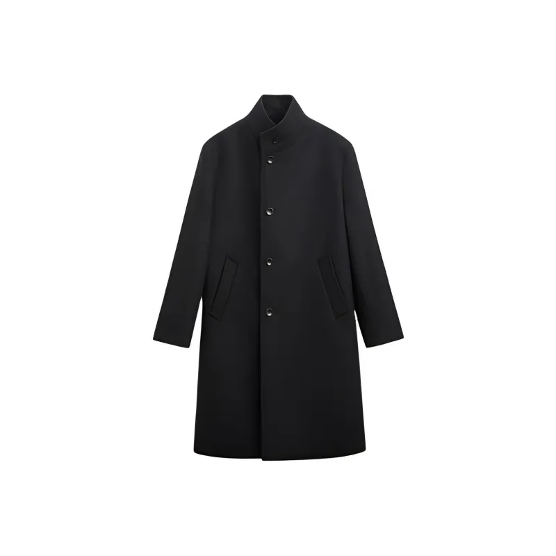 ZARA Coats Men Black-0
