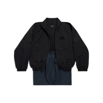 Balenciaga Patched Tracksuit Jacket In