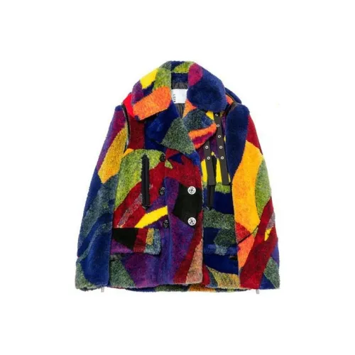 KAWS X Sacai Women'ss Fur Coat