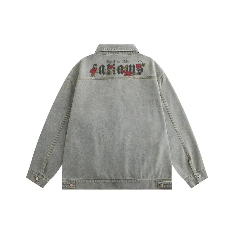 FALIAMS Denim Jackets Unisex-4