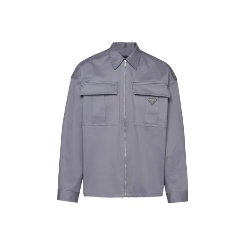 PRADA Jackets Men Iron Gray