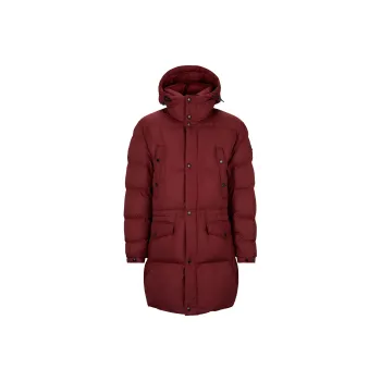 HUGO BOSS Water-Repellent Padded Jacket With Hood Coats Men's Deep Red