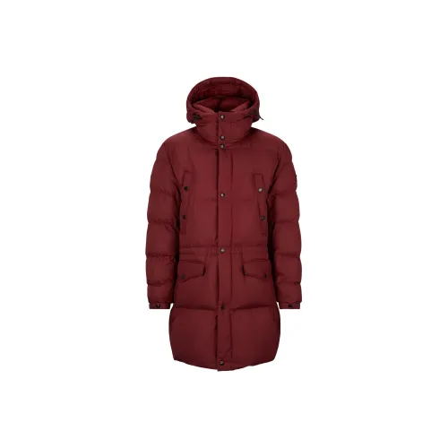 HUGO BOSS Water-Repellent Padded Jacket With Hood Coats Men's Deep Red