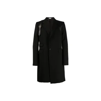 Alexander McQueen Coats Men Black