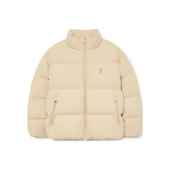 MLB Down Jacket Unisex Linen Beige Yellow