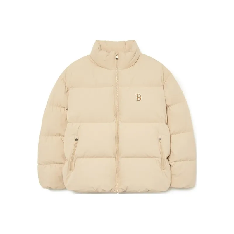 MLB Down Jacket Unisex Linen Beige Yellow-0