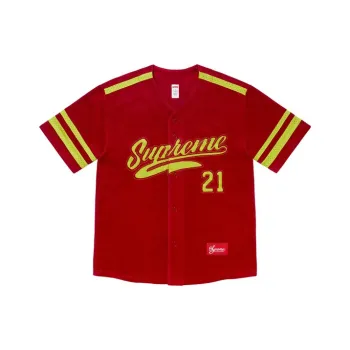 Supreme Velour Baseball Jersey