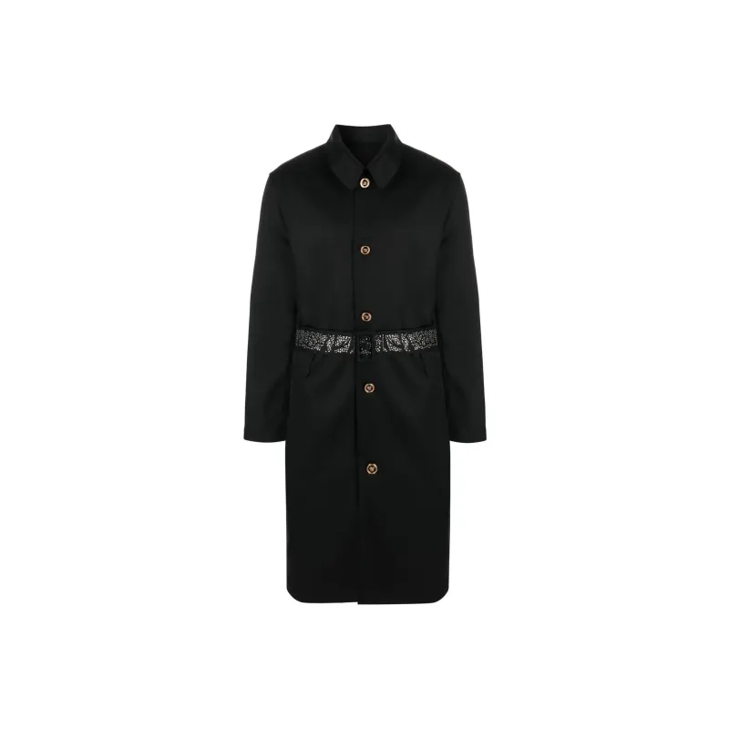 VERSACE Wool Trench Coat-0