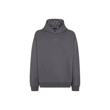 FENDI Logo Embroidered Hoodie