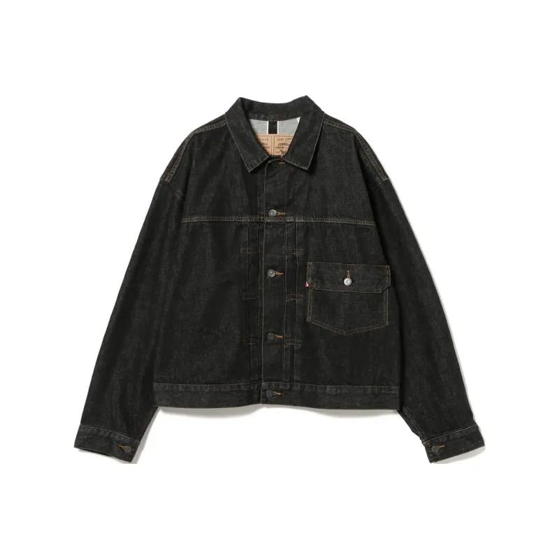 Levi's x Beams Co brand SS25 Denim Jacket Men's Black-0
