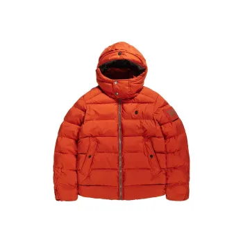 G STAR RAW Puffer Jackets Men Maroon Tea Brown