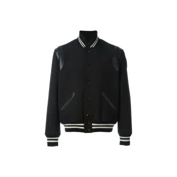 SAINT LAURENT Baseball Jacket Men's Black
