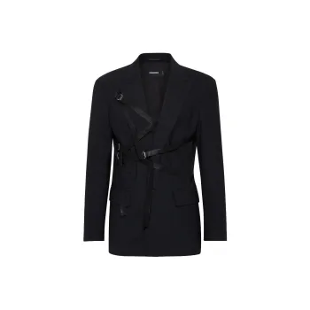 DSQUARED 2 Bondage Buckle Detailed Blazer