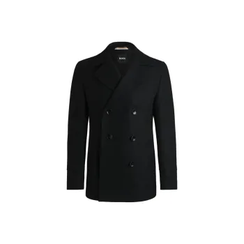 HUGO BOSS FW24 Coats Men's Black