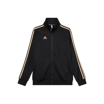 Adidas Sportlife Jackets Unisex Black With Gold Stripes