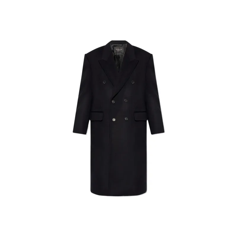 Balenciaga Collared Button-Up Coat-0