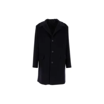 PRADA Coats Men Marine Blue
