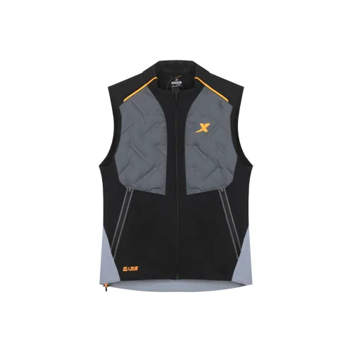 XTEP Vest Men's Jet Black/High Gloss Orange