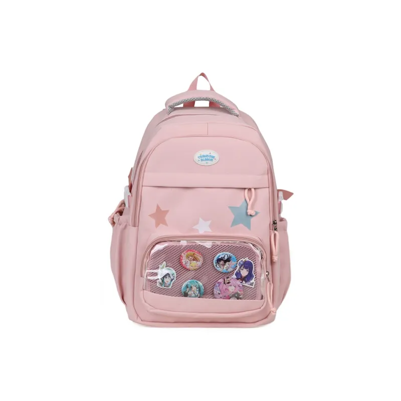 H YXIANG Composite Cloth Backpack Unisex Multicolor-4