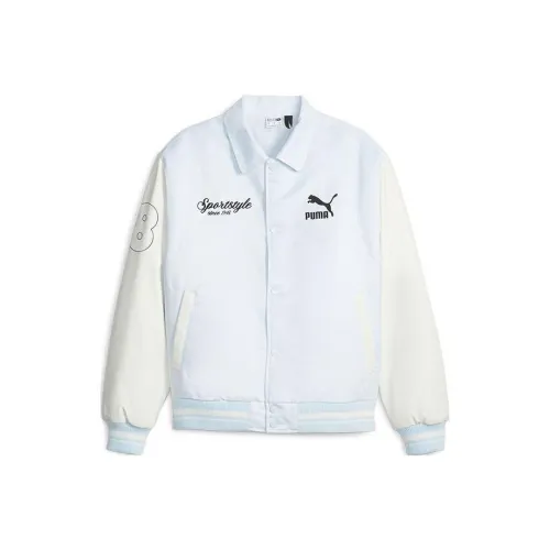 PUMA Jackets Men Blue White