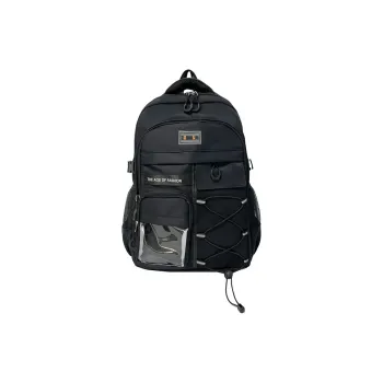 H YXIANG Composite Cloth Backpack Unisex Multicolor
