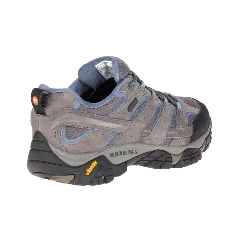 MERRELL Moab 2 Slip Resistant Waterproof Low Top Hiking Shoes Unisex Gray Purple-2