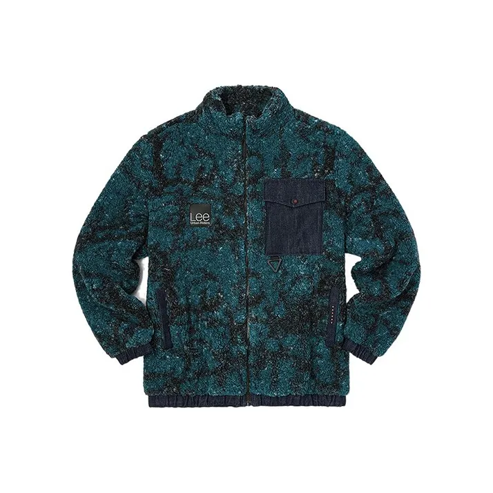Lee Velvet Jackets Men Blue-0