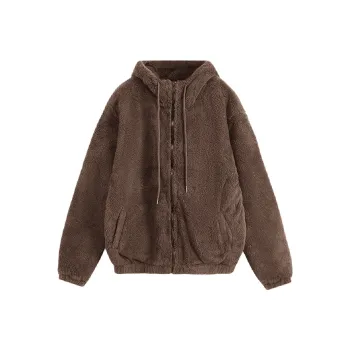 I'm David Velvet feel Coat Unisex Umber