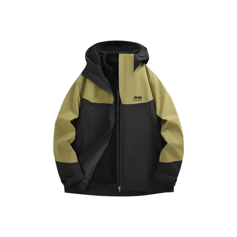 JEEP SPIRIT Outdoor Hiking Waterproof, Thermal, Water Repellent, Rainproof Windbreaker Jacket Unisex-6