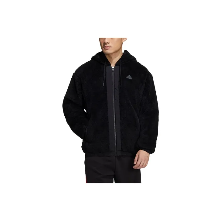 Adidas Velvet Jackets Men Black-0