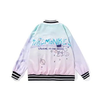 FireMonkey Fall Baseball Jacket Unisex Pink