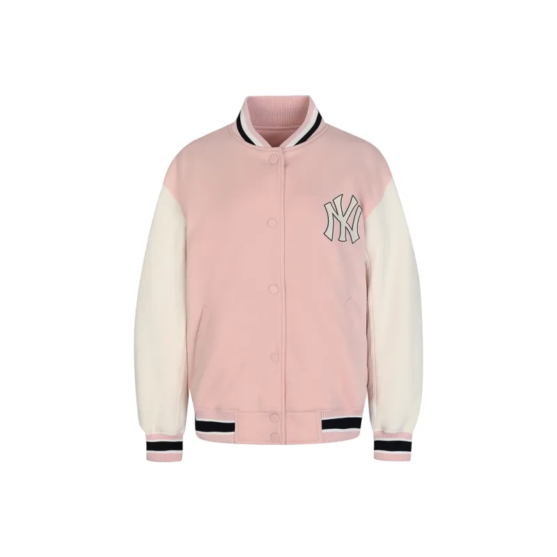 MLB Baseball Jacket Unisex Pink-0