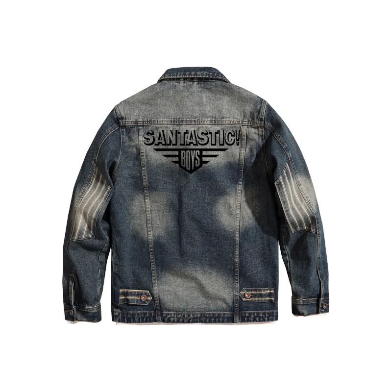 SANTASTIC Denim Jacket Men's Blue-0